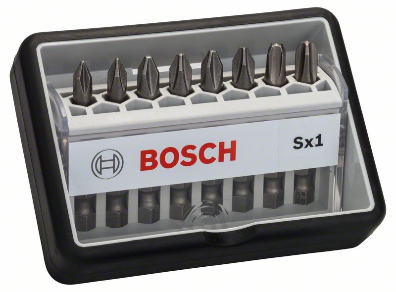 Bosch 8-tlg. Schrauberbit-Set, Robust Line, Sx PH, Extra Hard-Ausführung