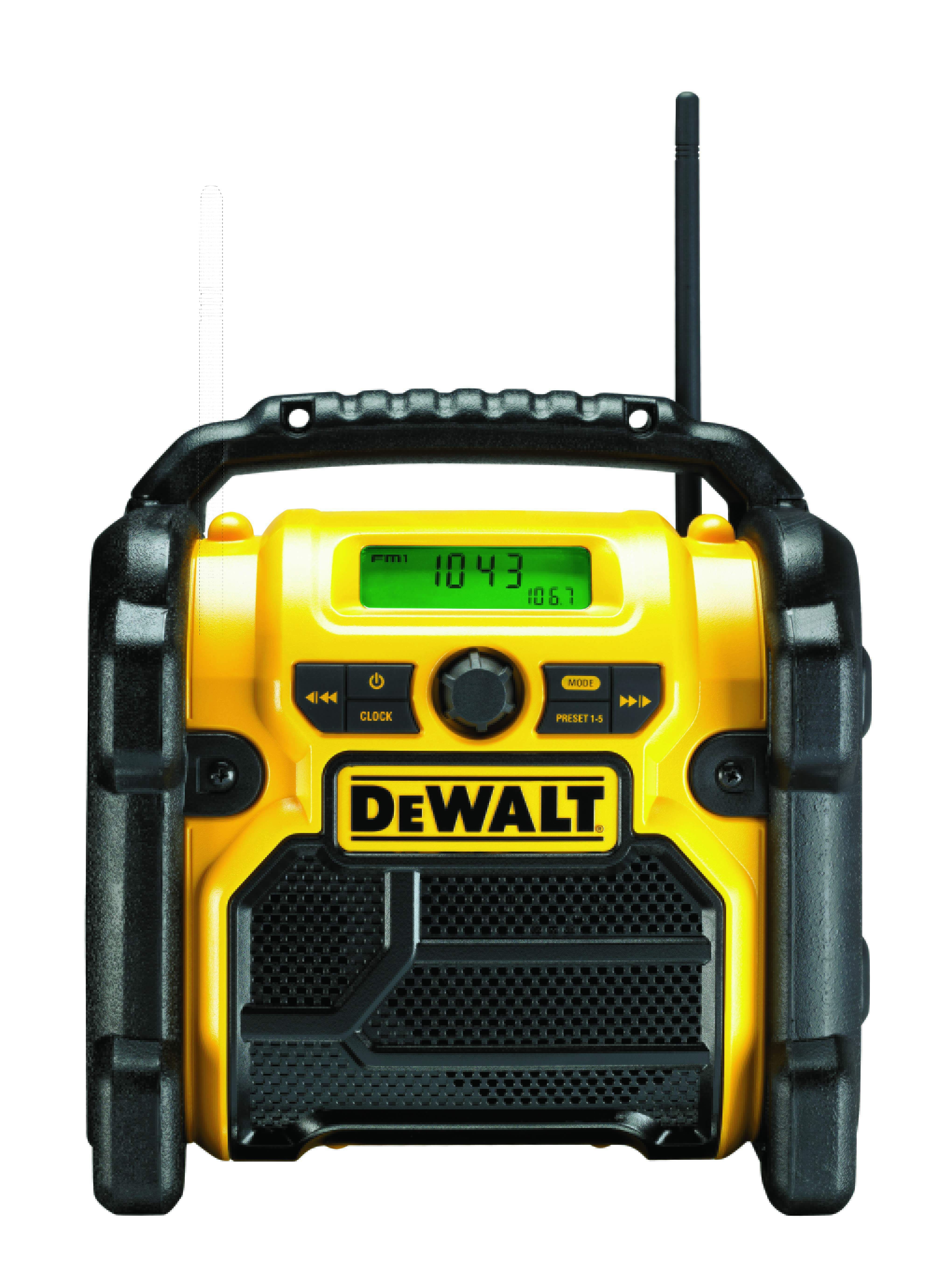 Dewalt DCR019-QW,  Akku- und Netz-Radio fuer 10,8 - 18V, Akku- und Netz-Kompakt-Radio für 10,8 - 18,0 Volt XR Li-Ion Akkus