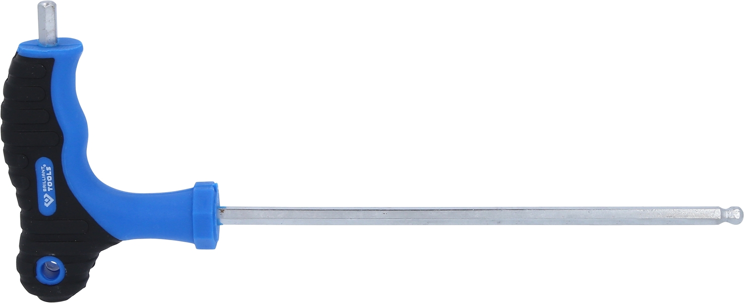 Brilliant Tools  T-Griff-Kugelkopf-Innensechskant-Winkelstiftschlüssel 5,0 x 150 mm