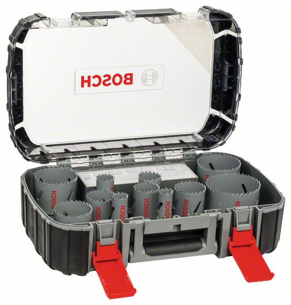 Bosch 17-teiliges Lochsägen-Set, HSS Bi-Metall, Universal, 20-64/76 mm