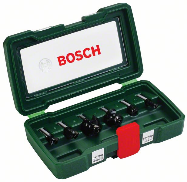 Bosch HM-Fräser-Set mit 8 mm Schaft, 6-teilig