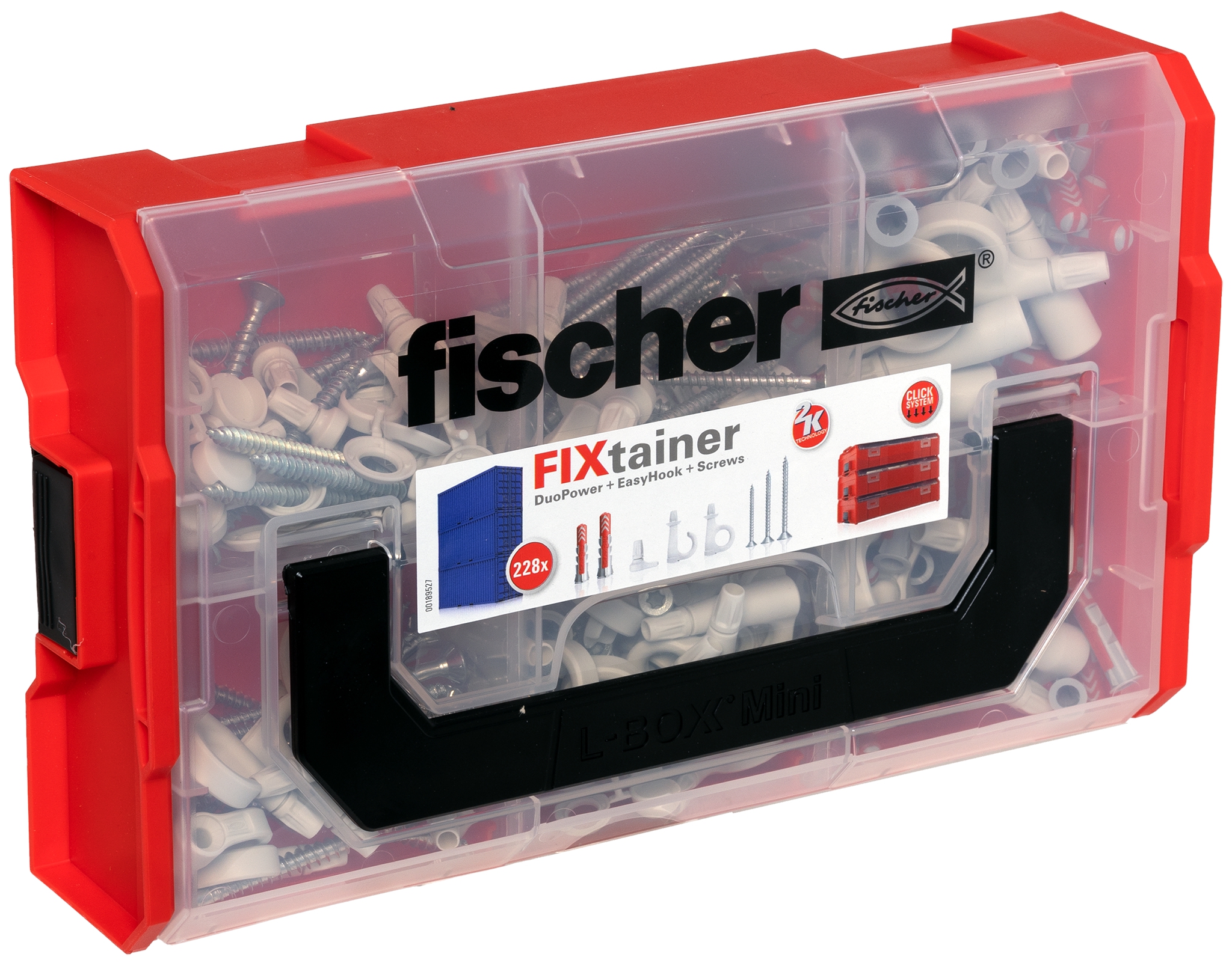 Fischer FixTainer DuoPower + EasyHook + Schr. TX. Fischer FixTainer - Mach die Schraube zum Haken