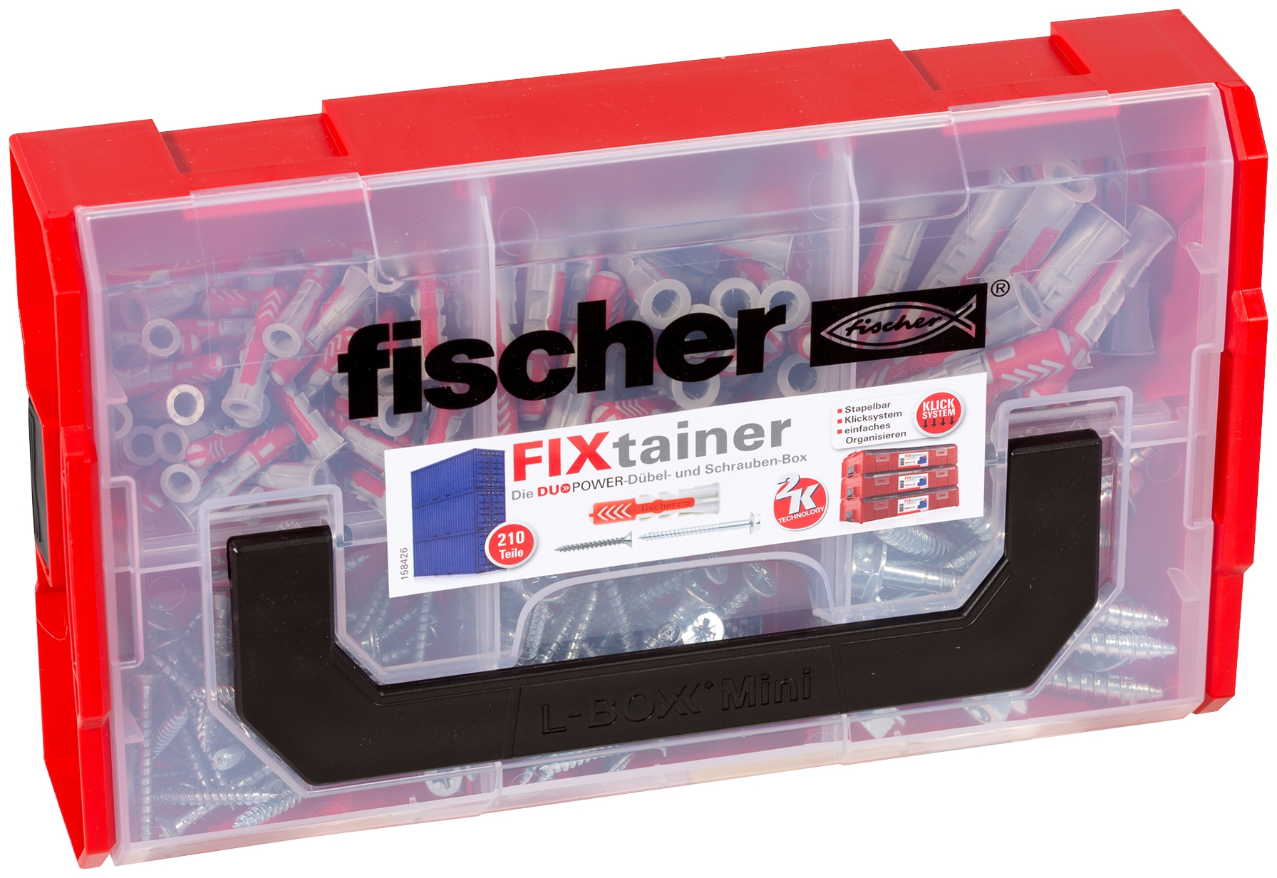 Fischer FixTainer DuoPower Dübel und Schrauben-Box. Fischer FixTainer - mit dem Duo aus Power und Schlauer