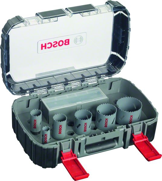 Bosch 11-teiliges HSS Bi-Metall-Lochsägen-Set für Elektriker, 22-65 mm