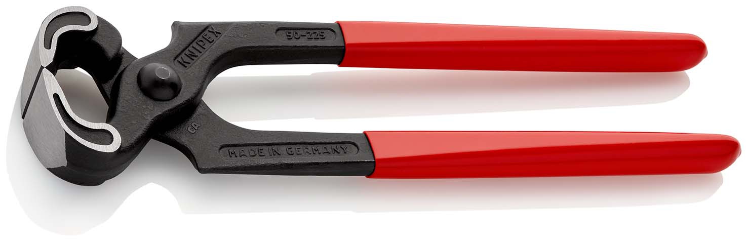 KNIPEX 50 01 225 SB Kneifzange mit Kunststoff überzogen schwarz atramentiert 225 mm (SB-Karte/Blister)