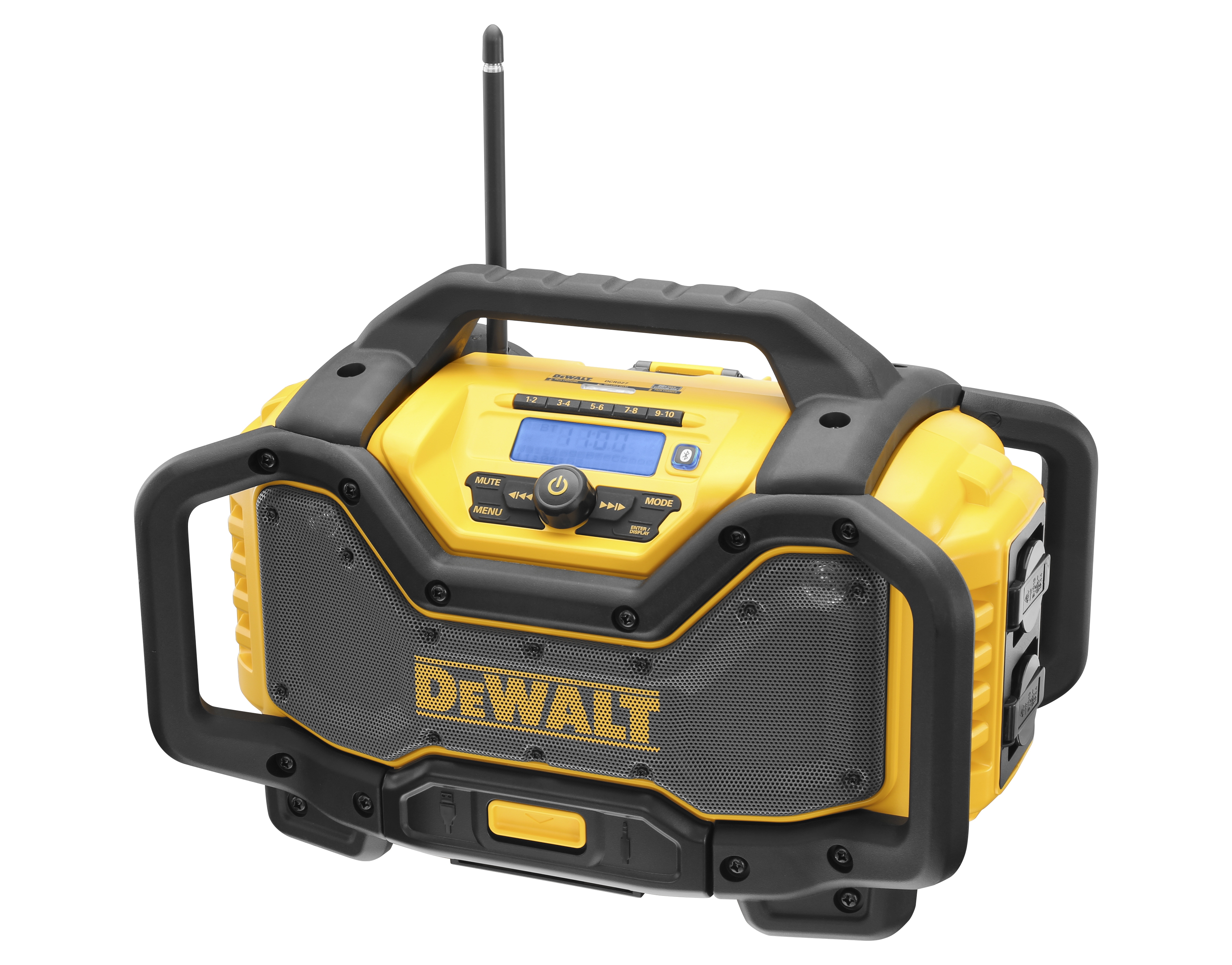 Dewalt DCR027-QW,  Akku- und Netz-Radio, Akku- und Netz-Radio mit Ladefunktion, Bluetooth und DAB+