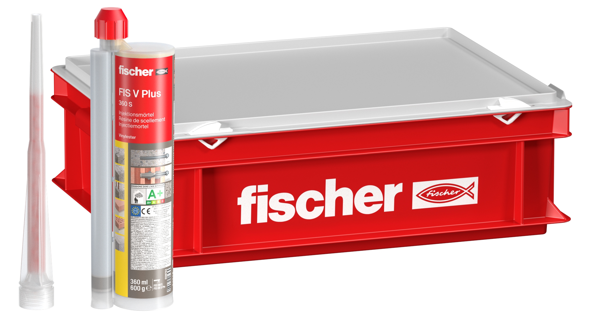 Fischer FIS V Plus 360 S HWK groß. Der kraftvolle Universalmörtel für Beton und Mauerwerk.