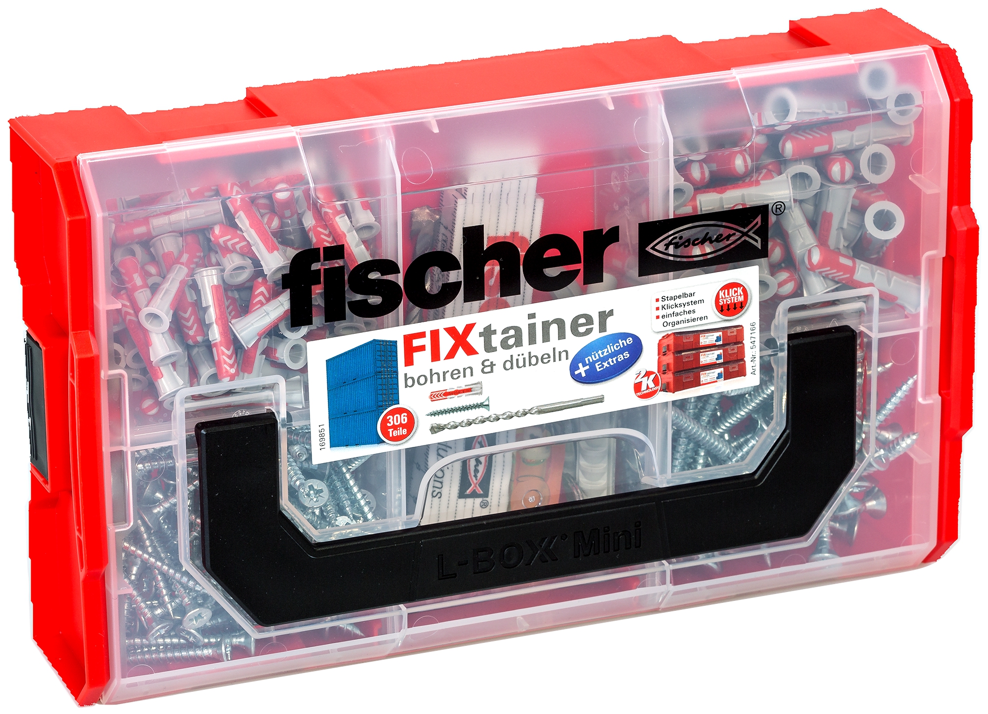 Fischer FixTainer - bohren und dübeln. Fischer FixTainer - mit dem Duo aus Power und Schlauer + nützlichen Extras