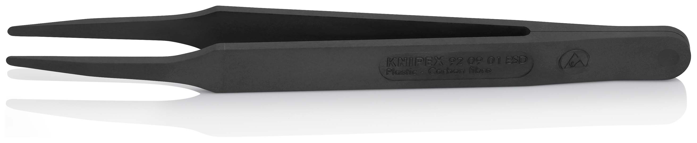 KNIPEX 92 09 01 ESD Kunststoffpinzette ESD Glatt 115 mm