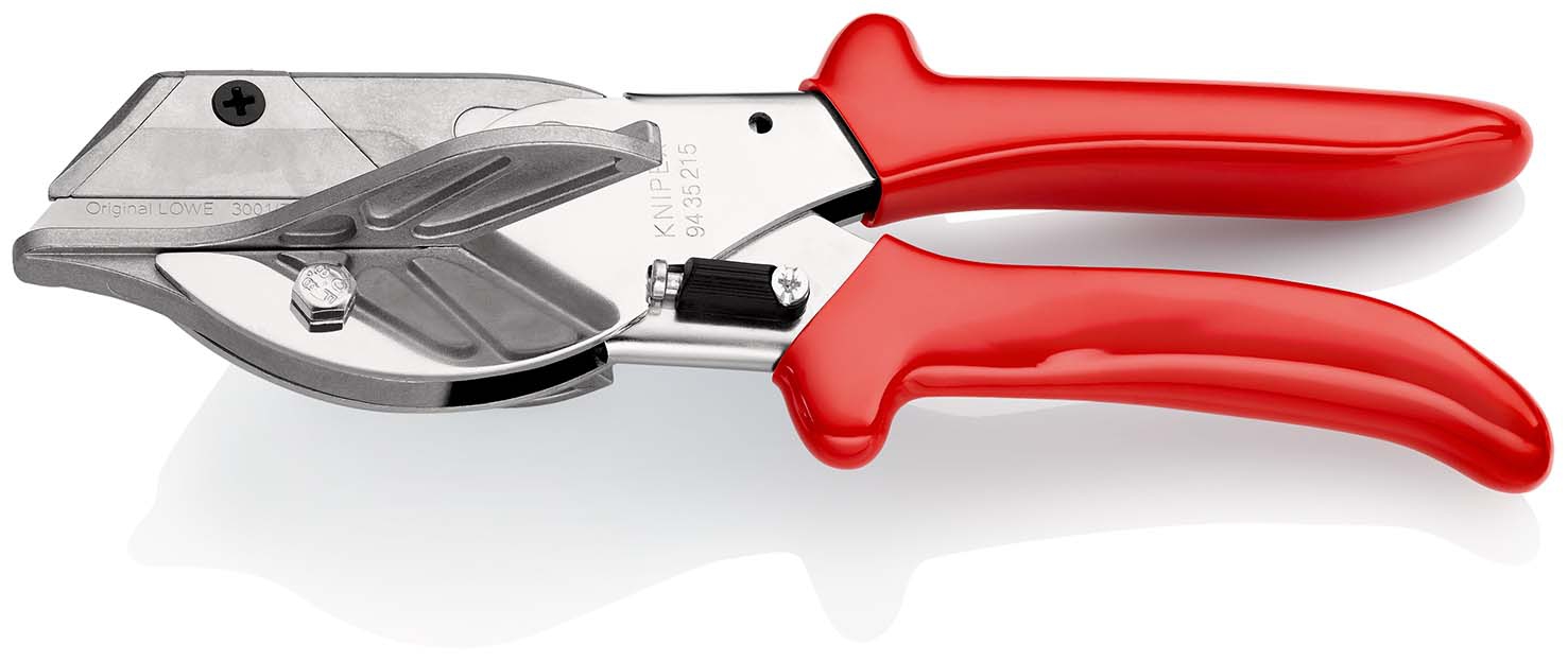 KNIPEX 94 35 215 EAN Gehrungsschere für Kunststoff- und Gummiprofile mit Kunststoffhüllen verchromt 215 mm